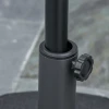 Parasolvoet Voor Ø38/48mm Parasolstang, Tot 30kg Water Of 40kg Zand, Hdpe, Zwart, Ø55x38cm, Stabiele Steun Voor Tuin 8