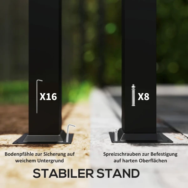 Paviljoen Met Dubbeldak, 4x3,3 M Waterafstotend Stabiel Winterbestendig Tuinpaviljoen Met Muggennet, Zijkanten, Tuin Paviljoen Gemaakt Van Verzinkt Metaal, Voor Tuin, Terras, Lichtgrijs 8