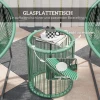 Polyrattan Tuinmeubelset, Outdoor Lounge Balkonmeubilair Voor 2 Personen, 3 Delige Zitgroep Met 2 Stoelen, Bijzettafel, Kussens, Weerbestendige Tuinlounge Voor Tuin, Terras Balkon, Groen 8