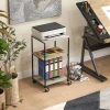 Printer Tafel Met Rol, Printer Standaard Met 3 Niveaus, Printer Houder, Printer Wagen Tot 12 Kg Belastbaar, Voor Kantoor, Studeerkamer, Staal, 39 X 34,5 X 81,5 Cm 9