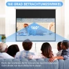Projectiescherm 172 X 96 Cm Handmatig, Rolscherm Voor 4k Hd, Filmscherm Voor Thuisbioscoop En Presentaties, Wit 6