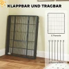 Puppyren 100 Cm Hoog, 6 Delig Hondenren Diy Puppyren Met Deur, Vrijloopren Voor Kleine, Middelgrote En Grote Honden, Staal, Zwart 7