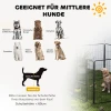 Puppyren 100 Cm Hoog, 6 Delig Hondenren Diy Puppyren Met Deur, Vrijloopren Voor Kleine, Middelgrote En Grote Honden, Staal, Zwart 8