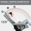Relaxstoel Met Voetenbank, Draaibare Tv Stoel Met Ligfunctie, Schommelfunctie, Ligstoel Met Dubbele Hoge Rugleuning, Fluweelachtige Uitstraling, Voor Woonkamer, Slaapkamer, Grijs 5