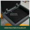 Relaxstoel Met Voetenbank, Opbergruimte, Gestoffeerde Televisiestoel Met Ligfunctie, 360° Draaibare Tv Stoel Voor Slaapkamer, Woonkamer, Kunstleer, Donkergrijs 6