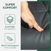 Relaxstoel Met Voetenbank, Opbergruimte, Gestoffeerde Televisiestoel Met Ligfunctie, 360° Draaibare Tv Stoel Voor Slaapkamer, Woonkamer, Kunstleer, Donkergrijs 7