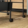 Rolwagen, Serveerwagen Met 3 Verdiepingen, Handvatten, Opbergwagen Voor Keuken, Woonkamer, 40,8 X 33,5 X 60,5 Cm, Zwart 10