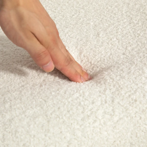 Schommelstoel, Ergonomische Schommelstoel, Fauteuil, Voedingsstoel Met Fluweelachtige Uitstraling, Schommelstoel Tot 120 Kg Belastbaar, Voor Slaapkamer, Woonkamer, Crèmewit 10