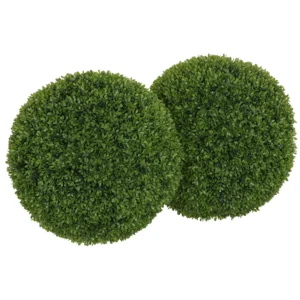 Set Van 2 Kunstmatige Buxusballen 40 Cm Kunstplant, Plastic Kunstmatige Planten Buxusbal, Nep Plant Voor Woonkamer Slaapkamer Kantoor Tuin Moderne Decoratie Cadeau 1