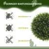 Set Van 2 Kunstmatige Ceder, 45 Cm Kamerplant, Kunstplant, Decoratieve Plant, Decoratieve Planten Voor Thuis, Kantoor, Gang, Tuin, Groen 7