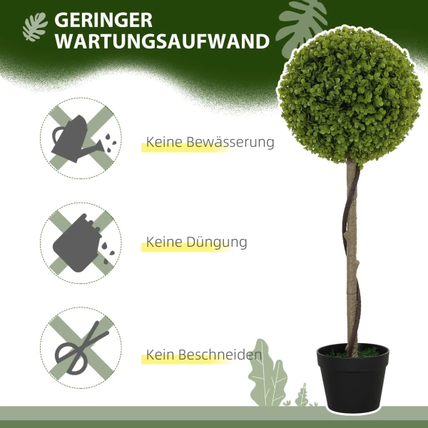 Set Van 2 Kunstmatige Eucalyptus, 90 Cm Kamerplant, Kunstplant In Pot, Grote Decoratieve Planten Voor Thuis, Kantoor, Gang, Tuin, Groen 7