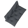 Set Van 2 Palletkussens Zitkussens Met Uv Bescherming, Bankkussen Voor Tuinbank, Kussenhoes Donkergrijs, Comfortabel Voor Buiten 10