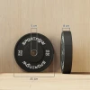 Sportnow 2 Delige Set Haltersgewichten, 2 X 20kg Gewichten, Halterschijven Set, Gewichtsschijven Voor 5 Cm Haltersstang, Ø 50 Mm Boring, Zwart 4