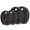 Sportnow 4 Delige Set Haltersgewichten, 2 X 5 Kg/10kg Gewichten, Halterschijven Set, Gewichtsschijven Voor 2,5 Cm Haltersstang, Ø 30 Mm Boring, Zwart 1