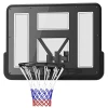 Sportnow Basketbalring Met Achterwand Voor Buiten & Binnen, Basketbalbord Met Ø45 Cm Stalen Ring En Net, Wandmontage, Basketbal Bord Voor Volwassenen, Zwart 1