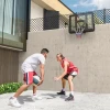 Sportnow Basketbalring Met Achterwand Voor Buiten & Binnen, Basketbalbord Met Ø45 Cm Stalen Ring En Net, Wandmontage, Basketbal Bord Voor Volwassenen, Zwart 2