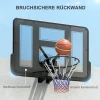 Sportnow Basketbalring Met Achterwand Voor Buiten & Binnen, Basketbalbord Met Ø45 Cm Stalen Ring En Net, Wandmontage, Basketbal Bord Voor Volwassenen, Zwart 6