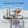 Sportnow Basketbalring Met Achterwand Voor Buiten & Binnen, Basketbalbord Met Ø45 Cm Stalen Ring En Net, Wandmontage, Basketbal Bord Voor Volwassenen, Zwart 8