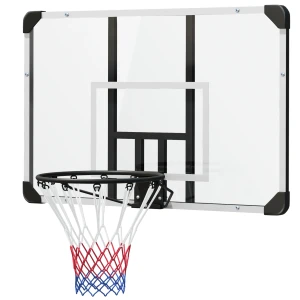 Sportnow Basketbalring Wandmontage Met Basketbalbord En Net 113 X 61 X 73 Cm Gemaakt Van Staal Voor Buitenactiviteiten In Wit 1