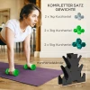 Sportnow Dumbbell Set 6 Korte Halters Met Halterstandaard, 2 X 1kg, 2 X 3kg, 2 X 5kg Halter Set Van Metaal Voor Fitness, Gymnastiek, Thuis 5