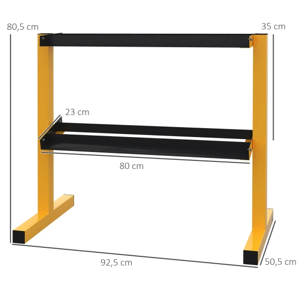 Sportnow Haltersrek 2 Traps Korte Haltersopslag Tot 270 Kg Belastbaar, Stabiele Gewichthouder Voor Krachttraining & Fitness 4