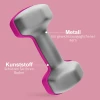 Sportnow Set Van 2 Dumbbells 2 X 3 Kg Dumbbellset, Vloervriendelijke Hexagon Dumbbell Set Voor Krachttraining, Thuis, Roze 6