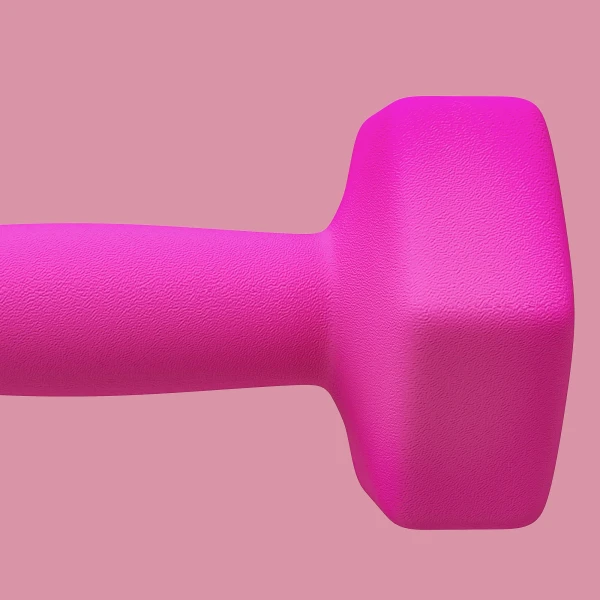 Sportnow Set Van 2 Dumbbells 2 X 3 Kg Dumbbellset, Vloervriendelijke Hexagon Dumbbell Set Voor Krachttraining, Thuis, Roze 8
