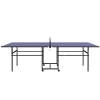 Sportnow Tafeltennistafel, Vierdelig Opvouwbare Tafeltennistafel Met Wielen, Tafeltennisset Met 2 Tafeltennisbatjes, 3 Ballen, Outdoor Indoor Staal, Blauw, 274 X 152,5 X 75,5 Cm 1