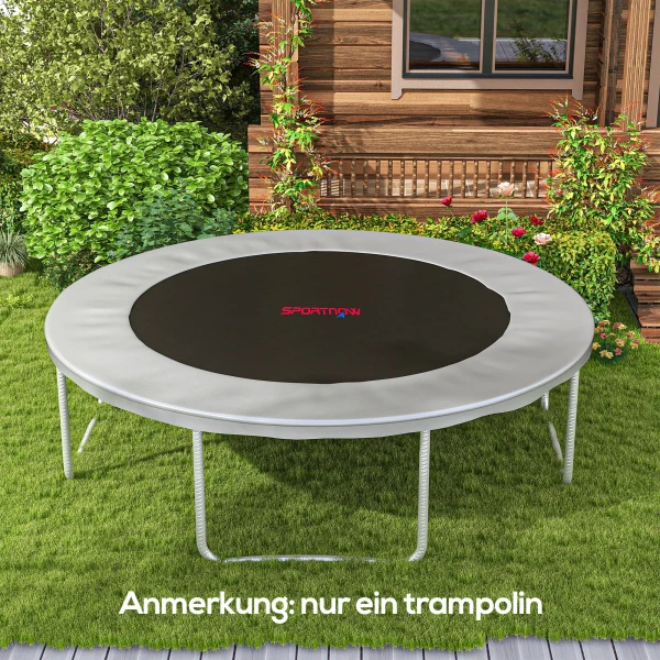 Sportnow Trampolinespringdoek Springdoek Voor Trampoline, Ø323 Cm, Springmat, Trampolineaccessoires, Trampoline Vervanging, Zwart 2