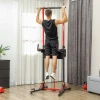 Sportnow Verstelbare Krachttoren 127 223 Cm, Multifunctionele Power Tower, Opvouwbare Klimtoren, Klimstang, Krachtstation Max. 120 Kg, Voor Thuis Training 2