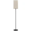 Staande Lamp, Moderne Staande Lamp Met Voetschakelaar, Scherm Met Linnen Look, Staande Lamp Voor Woonkamer, Slaapkamer, Exclusief Gloeilamp, Zwart 1