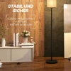 Staande Lamp, Moderne Staande Lamp Met Voetschakelaar, Scherm Met Linnen Look, Staande Lamp Voor Woonkamer, Slaapkamer, Exclusief Gloeilamp, Zwart 7