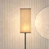 Staande Lamp, Moderne Staande Lamp Met Voetschakelaar, Scherm Met Linnen Look, Staande Lamp Voor Woonkamer, Slaapkamer, Exclusief Gloeilamp, Zwart 9