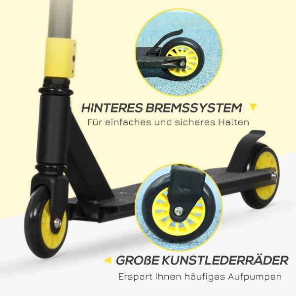 Stunt Scooter, Funscooter, Stuntscooter Met Abec 9 Kogellagers, Kickscooter Met 100 Mm Kunstleer Wielen, Step, Cityroller, Trick Roller Voor Kinderen Vanaf 14 Jaar 6