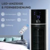 Torenventilator Met Afstandsbediening 105 Cm Ventilator, Staande Ventilator 52° Oscillerende Kolomventilator Met 3 Modi 3 Snelheidsniveaus 12 Uurs Timer Led Display Wit 8