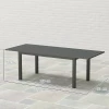 Tuintafel Uitgebreid Aluminium 160/220x90 Cm Weerbestendig Balkontafel, Antislip Buffettafel Kampeertafel Voor 6 8 Personen, Buiteneettafel Voor Tuin, Terras Balkon Grijs 4