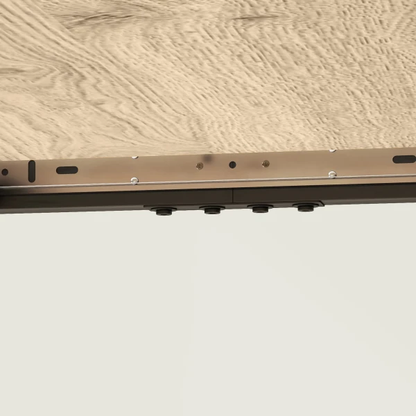 Uitschuifbare Eettafel 120/160 X 75 Cm Keukentafel Voor 6 8 Personen, Moderne Eetkamertafel Met Stalen Poten, Natuur 10