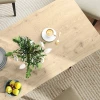 Uitschuifbare Eettafel 120/160 X 75 Cm Keukentafel Voor 6 8 Personen, Moderne Eetkamertafel Met Stalen Poten, Natuur 9