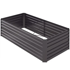 Verhoogd Bed Van Staal, Plantenbed Vroeg Bed Tuinbed Bloembak Steekbaar, Plantenbak Plantenpot Groentebed 180x90x60cm Voor Tuin Balkon Terras, Tuin Trellis Voor Bloemen, Planten, Fruit 1