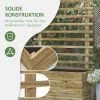 Verhoogde Plantenbak Met Klimrek, Rol, Trellis Bloempot, Houten Bloembak, Tuin Trellis 76x30x155cm Voor Tuin Balkon Terras, Bloempot Voor Klimplanten Mandplanten, Bloemen 7