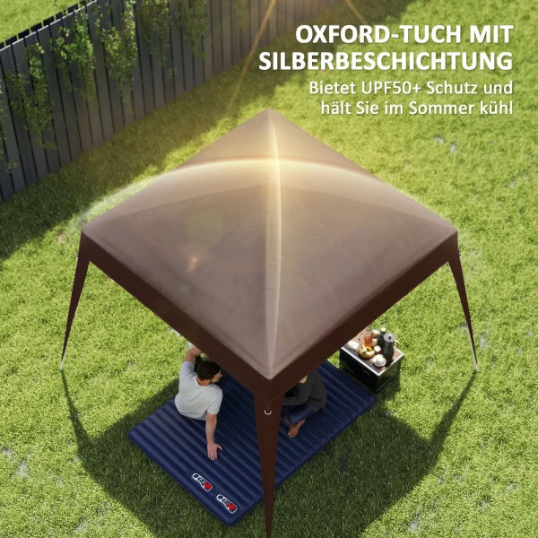 Vervangend Dak Voor Paviljoen 3x3 M, Waterafstotend Stabiel Winterbestendig Paviljoendak Voor Vouwpaviljoen Stormbestendig Partytent Vervanghoes Afdekking Met Enkel Dak Baldakijn Voor Tuinpaviljoen Koffie 4