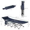 Vouwbaar Campingbed Veldbed Met Kussen Zijtas Matras Gastenbed Tot 150 Kg Belastbaar Reizen Buiten Oxford Donkerblauw 188 X 64,5 X 53 Cm 4