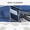 Vouwbaar Campingbed Veldbed Met Kussen Zijtas Matras Gastenbed Tot 150 Kg Belastbaar Reizen Buiten Oxford Donkerblauw 188 X 64,5 X 53 Cm 8