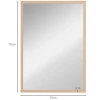 Wandspiegel 50 X 70 Cm Decoratieve Spiegel Met 4 Haken, Rechthoekige Spiegel Voor Slaapkamer, Badkamer 4