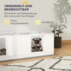 Welpenkist, Puppyren Met Waterdichte En Wasbare Ligmat, Verstelbare Deur, Puppyren Met 2 Kamer Ontwerp Voor Kleine Honden, 164 X 80 X 48 Cm, Wit 6