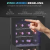 Wijnkoelkast 2 Zones 28 Flessen 74l 5 18℃ Compressor Drankkoelkast Met Led Lamp, Anti Uv Glazen Deur, Kleine Wijnkast Flessenkoelkast Met Touch Screen Zwart 6