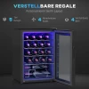 Wijnkoelkast 20 Flessen 53l 5 18℃ Compressor Drankkoelkast Met Anti Uv Glazen Deur, Flessenkoelkast Met Led Licht, Kleine Wijnkast Met Touch Screen Zwart 7