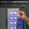 Wijnkoelkast 20 Flessen 53l 5 18℃ Compressor Drankkoelkast Met Anti Uv Glazen Deur, Flessenkoelkast Met Led Licht, Kleine Wijnkast Met Touch Screen Zwart 8