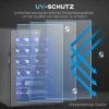 Wijnkoelkast 20 Flessen 53l 5 18℃ Compressor Drankkoelkast Met Anti Uv Glazen Deur, Flessenkoelkast Met Led Licht, Kleine Wijnkast Met Touch Screen Zwart 9