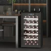 Wijnkoelkast 41 Flessen 91l 5 20℃ Compressor Drankkoelkast Met Glazen Deur, Led Licht Flessenkoelkast Met Touch Screen, Kleine Wijnkast Zwart 2